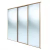 Spacepro Classic 3-Door Sliding Wardrobe Door Kit Oak Frame Mirror Panel 2672 x 2260mm 2 Spacepro Classic 3-Door Sliding Wardrobe Door Kit Oak Frame Mirror Panel 2672 x 2260mm -Wardrobe Sales 100GK P