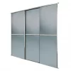 Spacepro Minimalist 3-Door Sliding Wardrobe Door Kit Silver Frame Grey Tinted Mirror Panel 2718 x 2260mm 2 Spacepro Minimalist 3-Door Sliding Wardrobe Door Kit Silver Frame Grey Tinted Mirror Panel 2718 x 2260mm -Wardrobe Sales 106GP P