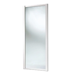 Spacepro Shaker 1-Door Sliding Wardrobe Door White Frame Mirror Panel 762 x 2260mm 3 Spacepro Shaker 1-Door Sliding Wardrobe Door White Frame Mirror Panel 762 x 2260mm