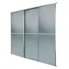 Spacepro Minimalist 3-Door Sliding Wardrobe Door Kit Silver Frame Grey Tinted Mirror Panel 2262 x 2260mm 1 Spacepro Minimalist 3-Door Sliding Wardrobe Door Kit Silver Frame Grey Tinted Mirror Panel 2262 x 2260mm -Wardrobe Sales 159GP P