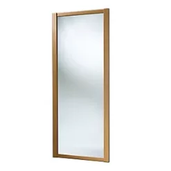 Spacepro Shaker 1-Door Sliding Wardrobe Door Oak Frame Mirror Panel 610 x 2260mm