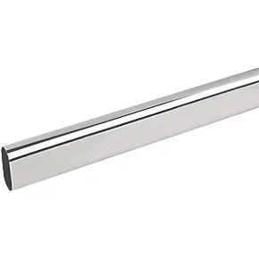 Smith & Locke Oval Wardrobe Rail Polished Chrome 1219 x 30mm 2 Smith & Locke Oval Wardrobe Rail Polished Chrome 1219 x 30mm