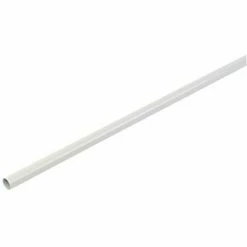 Smith & Locke Round Wardrobe Rail White 1829 x 19mm