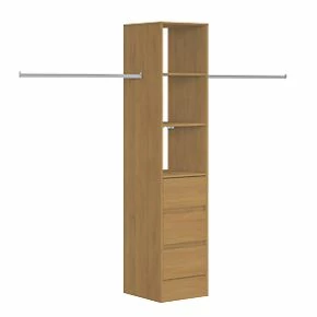 Spacepro Interior Storage Tower Unit Oak 450 x 2100mm 3 Spacepro Interior Storage Tower Unit Oak 450 x 2100mm