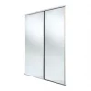 Spacepro Classic 2-Door Sliding Wardrobe Door Kit Cashmere Frame Mirror Panel 1489 x 2260mm 2 Spacepro Classic 2-Door Sliding Wardrobe Door Kit Cashmere Frame Mirror Panel 1489 x 2260mm -Wardrobe Sales 247GK P