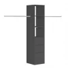 Spacepro Interior Storage Tower Unit Black 450 x 2100mm 2 Spacepro Interior Storage Tower Unit Black 450 x 2100mm -Wardrobe Sales 282GP P