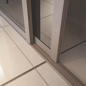 Spacepro Shaker 2-Door Sliding Wardrobe Door Kit Stone Grey Frame Mirror Panel 1753 x 2260mm 5 Spacepro Shaker 2-Door Sliding Wardrobe Door Kit Stone Grey Frame Mirror Panel 1753 x 2260mm - Image 3