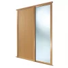 Spacepro Shaker 2-Door Sliding Wardrobe Door Kit Oak Frame Oak / Mirror Panel 1753 x 2260mm 2 Spacepro Shaker 2-Door Sliding Wardrobe Door Kit Oak Frame Oak / Mirror Panel 1753 x 2260mm -Wardrobe Sales 530GK P