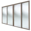 Spacepro Shaker 4-Door Sliding Wardrobe Door Kit Stone Grey Frame Mirror Panel 2290 x 2260mm 2 Spacepro Shaker 4-Door Sliding Wardrobe Door Kit Stone Grey Frame Mirror Panel 2290 x 2260mm -Wardrobe Sales 535GP P