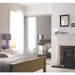 Spacepro Classic 2-Door Framed Sliding Mirror Wardrobe Doors Silver Frame Mirror Panel 1793 x 2260mm 5 Spacepro Classic 2-Door Framed Sliding Mirror Wardrobe Doors Silver Frame Mirror Panel 1793 x 2260mm -Wardrobe Sales 5752F A1