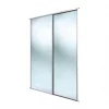 Spacepro Classic 2-Door Framed Sliding Mirror Wardrobe Doors Silver Frame Mirror Panel 1793 x 2260mm 2 Spacepro Classic 2-Door Framed Sliding Mirror Wardrobe Doors Silver Frame Mirror Panel 1793 x 2260mm -Wardrobe Sales 5752F P