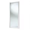 Spacepro Shaker 1-Door Sliding Wardrobe Door White Frame Mirror Panel 610 x 2260mm