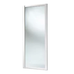 Spacepro Shaker 1-Door Sliding Wardrobe Door White Frame Mirror Panel 610 x 2260mm