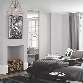 Spacepro Classic 2-Door Sliding Wardrobe Door Kit Cashmere Frame Cashmere / Mirror Panel 1793 x 2260mm 4 Spacepro Classic 2-Door Sliding Wardrobe Door Kit Cashmere Frame Cashmere / Mirror Panel 1793 x 2260mm - Image 2