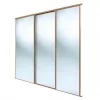 Spacepro Classic 3-Door Sliding Wardrobe Door Kit Oak Frame Mirror Panel 1760 x 2260mm 2 Spacepro Classic 3-Door Sliding Wardrobe Door Kit Oak Frame Mirror Panel 1760 x 2260mm -Wardrobe Sales 725GK P