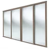 Spacepro Shaker 4-Door Sliding Wardrobe Door Kit Stone Grey Frame Mirror Panel 2898 x 2260mm 1 Spacepro Shaker 4-Door Sliding Wardrobe Door Kit Stone Grey Frame Mirror Panel 2898 x 2260mm -Wardrobe Sales 740GP P