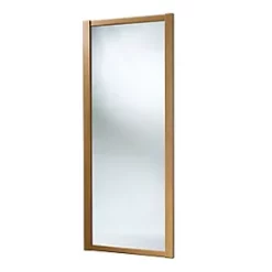 Spacepro Shaker 1-Door Sliding Wardrobe Door Oak Frame Mirror Panel 914 x 2260mm
