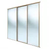 Spacepro Classic 3-Door Sliding Wardrobe Door Kit Oak Frame Mirror Panel 2216 x 2260mm 1 Spacepro Classic 3-Door Sliding Wardrobe Door Kit Oak Frame Mirror Panel 2216 x 2260mm -Wardrobe Sales 799GK P