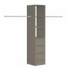 Spacepro Interior Storage Tower Unit Grey 450 x 2100mm 1 Spacepro Interior Storage Tower Unit Grey 450 x 2100mm -Wardrobe Sales 840GP P