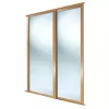 Spacepro Shaker 2-Door Framed Sliding Wardrobe Mirror Doors Oak Frame Mirror Panel 1753 x 2260mm 2 Spacepro Shaker 2-Door Framed Sliding Wardrobe Mirror Doors Oak Frame Mirror Panel 1753 x 2260mm -Wardrobe Sales 9119F P
