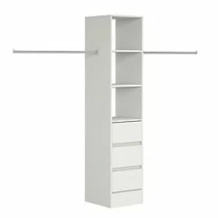 Spacepro Interior Storage Tower Unit White 450 x 2100mm