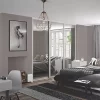 Spacepro 3-Door Sliding Wardrobe Door Kit Dove Grey Frame Mirror Panel 1680 x 2260mm -Wardrobe Sales 960KF P